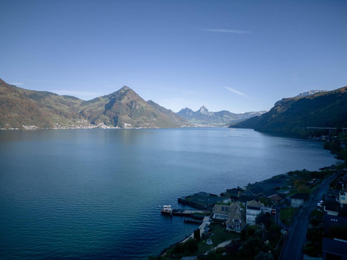 Chez-Marie Vue Fantastique Entre Lac Et Montagne Beckenried Dış mekan fotoğraf